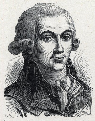 Ranskan vallankumouksellisen Elie Guadetin (1758-1794) muotokuva. tekijältä Unknown artist