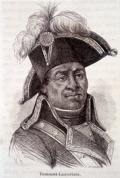 Muotokuva Francois Dominique Toussaintista, joka tunnetaan nimellä "Toussaint-Louverture" (Toussaint Louverture tekijältä Unknown artist