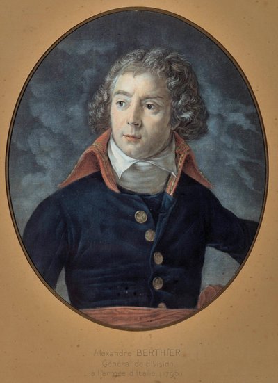 Kenraali Louis Alexandren (Louis-Alexandre) Berthierin (1753-1815) muotokuva Anonyymi maalaus tekijältä Unknown artist
