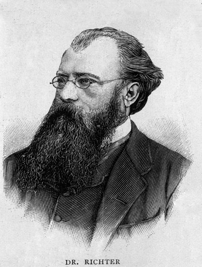 Muotokuva saksalaisesta kapellimestari Hans Richterista (1843 - 1916). tekijältä Unknown artist