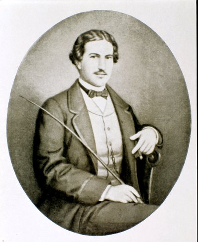 Muotokuva Gigio Carolista, Giuseppe Garibaldin toisen vaimon Giuseppina Raimondin rakastajasta. Yksityinen kokoelma tekijältä Unknown artist