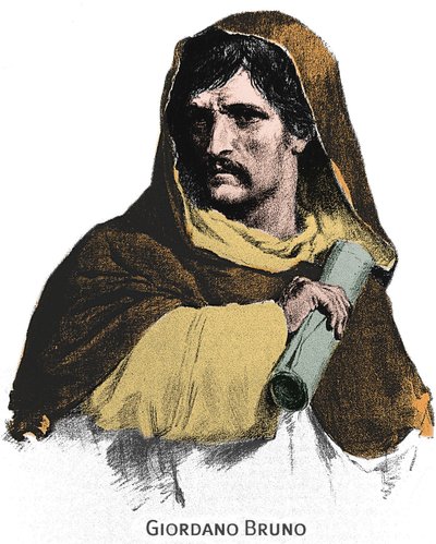 Giordano Brunon (1548-1600) muotokuva. tekijältä Unknown artist