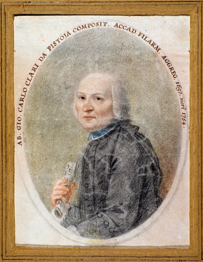 Giovanni Carlo Maria Clarin muotokuva (akvarelli) tekijältä Unknown artist