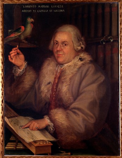 Italian säveltäjän Giovanni Lorenzo Marianin muotokuva (maalaus tekijältä Unknown artist