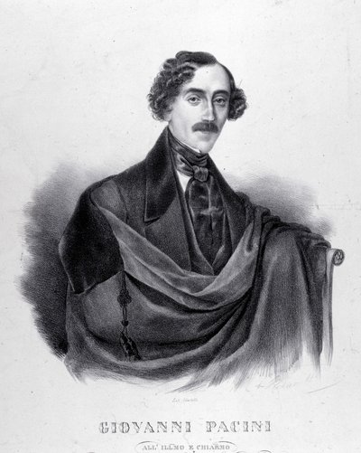 Italian säveltäjän (1796-1867) Giovanni Pacinin muotokuva. tekijältä Unknown artist