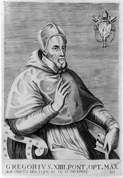 Muotokuva Gregorius XIV:stä (1535 - 1591). tekijältä Unknown artist