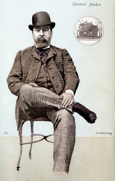 Hector Malotin muotokuva - piirustus tekijältä Unknown artist