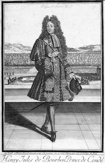 Muotokuva Henri Jules de Bourbonista, Conden prinssistä (Henri-Jules de Bourbon-Conde) (1643-1709). tekijältä Unknown artist