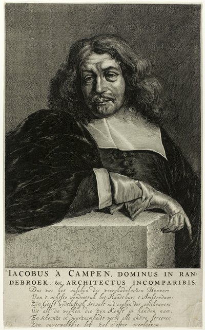 Jacob van Campenin muotokuva tekijältä Unknown artist