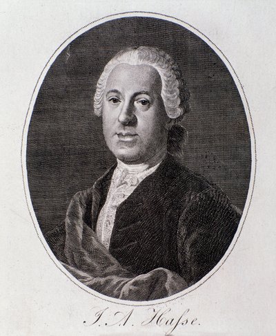 Johann Adolf Hassen muotokuva (kaiverrus) tekijältä Unknown artist