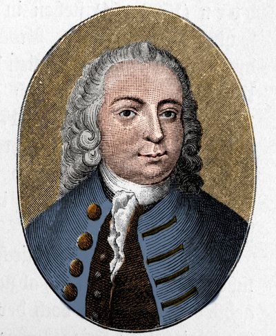 Johann Christian Guntherin muotokuva. Saksalainen runoilija (1695-1723). Kaiverrus. tekijältä Unknown artist
