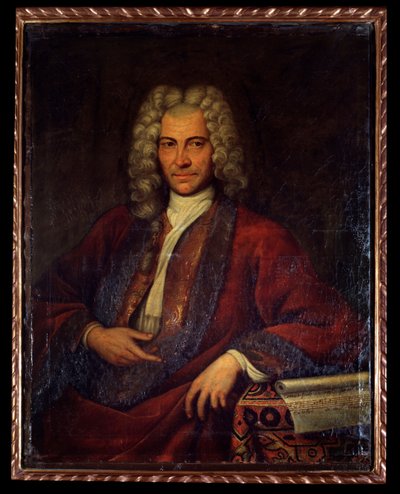 Muotokuva Johann Joseph Fuxista, itävaltalaisesta säveltäjästä, musiikkiteoreetikosta ja pedagogista (maalaus tekijältä Unknown artist