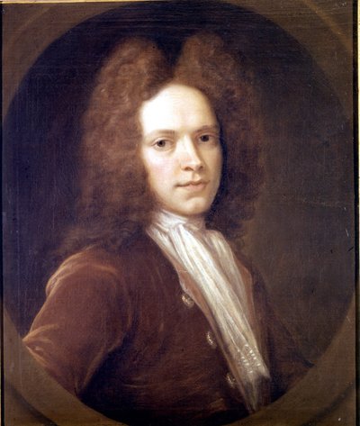Brittiläisen säveltäjän John Christopher Pepuschin (1667 - 1752) muotokuva. tekijältä Unknown artist