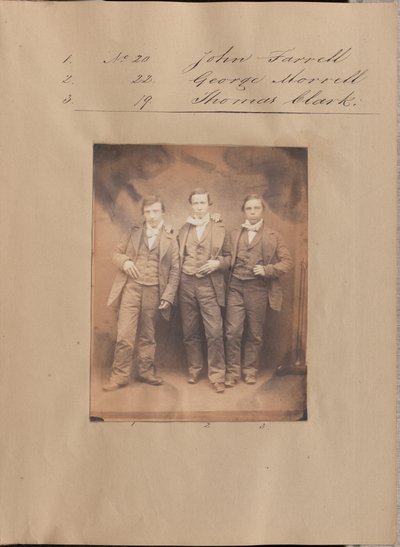 [John Farrellin, George Morrellin ja Thomas Clarkin muotokuva] tekijältä Unknown artist