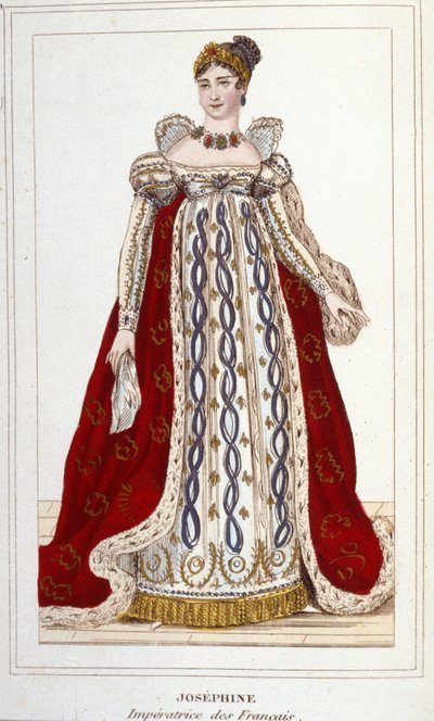 Joséphinen muotokuva Beauharnais Bonaparte (1763 - 1814), ranskalaisen kaiverrus vuodelta 1830 imperaattori tekijältä Unknown artist