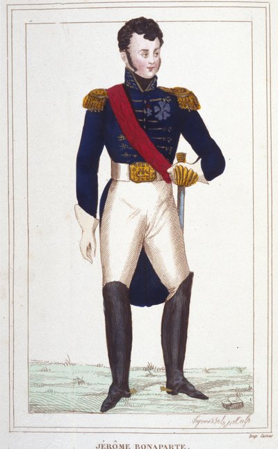 Jêrome Bonaparten muotokuva 1784-1860 kaiverrus vuodelta 1830 tekijältä Unknown artist