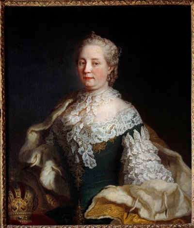 Habsburg Lorraine (Marie Therese Iere Unkarista) muotokuva Itävaltalainen Marie Therese (1717-1780) Anonyymi maalaus 1700-luvulta. Nancy, Musee historique lorrain - Maria Theresan muotokuva Itävallasta Habsburg-Lorrainen (Maria Therese I of Hunga tekijältä Unknown artist