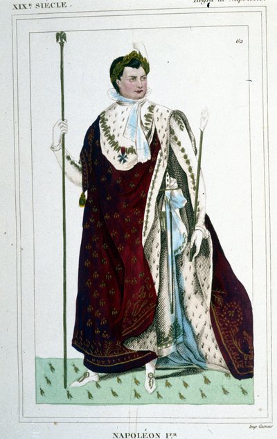 Napoleon I:n (1769 - 1821) muotokuva keisarin asussa. tekijältä Unknown artist