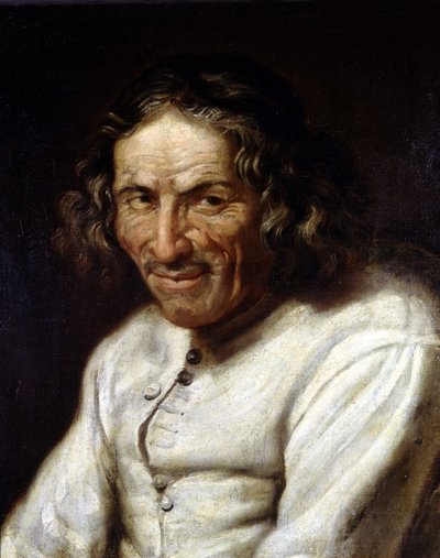 Muotokuva Paul Scarronista (1610 - 1660), kirjailija - Öljy kankaalle, Musee de Tessee, Le Mans tekijältä Unknown artist