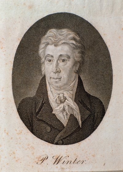 Peter Winterin muotokuva (kaiverrus tekijältä Unknown artist