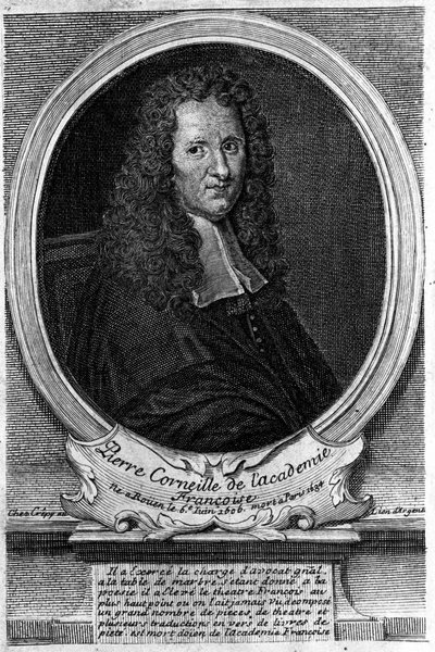 Pierre Corneillen (1606 - 1684) muotokuva. tekijältä Unknown artist
