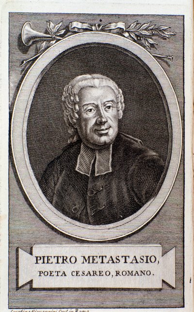 Pietro Metastasion muotokuva (kaiverrus) tekijältä Unknown artist
