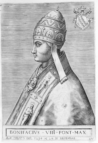 Paavi Bonifatius VIII:n muotokuva tekijältä Unknown artist