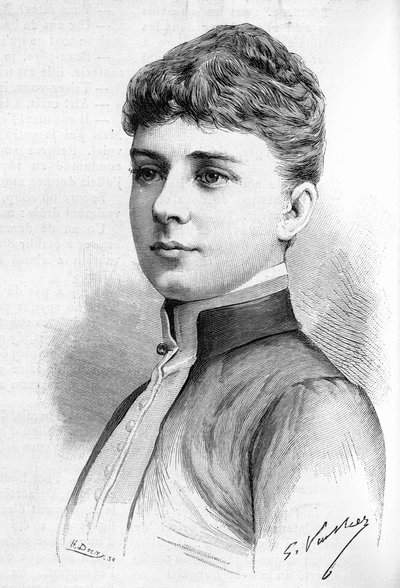 Prinsessa Ebba Munckin muotokuva, Ruotsin prinssi Oscar II:n vaimo vuonna 1888. tekijältä Unknown artist