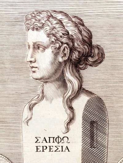 Muotokuva Saphosta (Sappho). tekijältä Unknown artist
