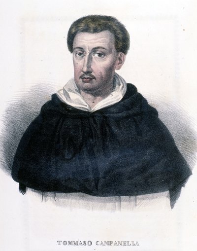 Muotokuva Tommaso Campanellasta (1568-1639), italialainen filosofi. tekijältä Unknown artist
