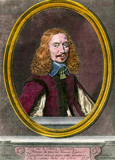 Vincent Carin (1597-1648) muotokuva ranskalainen kirjailija 1700-luvun kaiverrus Yksityinen kokoelma tekijältä Unknown artist