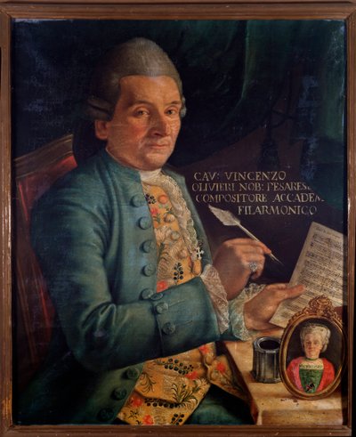 Italialaisen säveltäjän Vincenzo Olivierin muotokuva (maalaus tekijältä Unknown artist