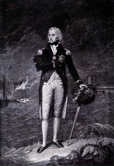 Varakreivi Horatio Nelsonin (1758 - 1805), brittiläisen amiraalin muotokuva. tekijältä Unknown artist
