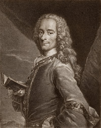 Voltairen muotokuva (1694 - 1778). tekijältä Unknown artist