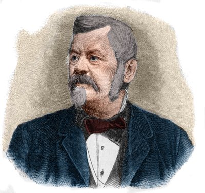 Saksalaisen geodeetin Wilhelm Jordanin (1842-1899) muotokuva. tekijältä Unknown artist