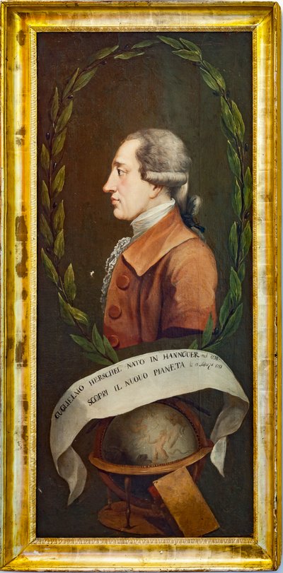 William Herschelin muotokuva, tähtitieteellinen observatorio "Giuseppe Piazzi", Pisana torni tekijältä Unknown artist