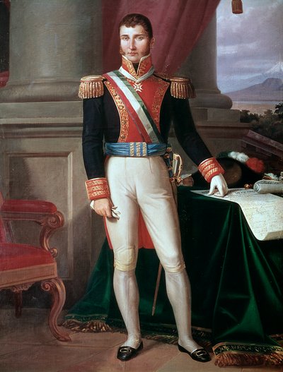 Meksikon keisarin Agustin Iturbiden (1783-1824) muotokuva Anonyymi maalaus, n. 1821 National Historical Museum, Chateau de Chapultepec Meksiko tekijältä Unknown artist