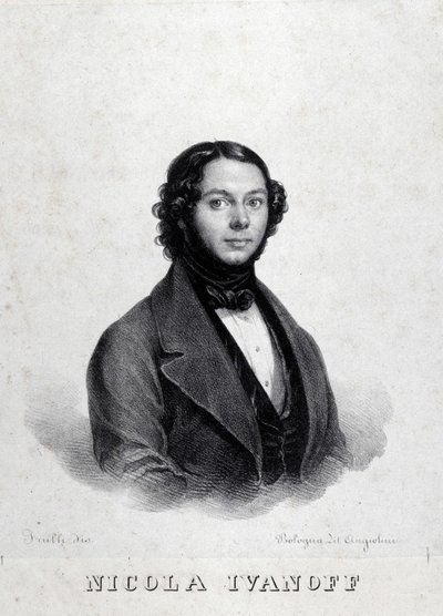 Muotokuva venäläislaulaja Nicola Ivanoffista (Nikolaj Kuzmiv Ivanov 1810-1880). tekijältä Unknown artist