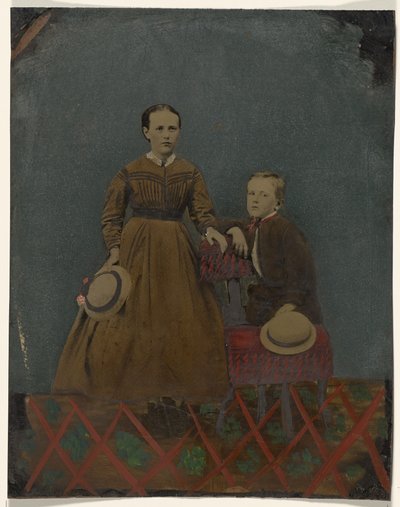 [Muotokuva nuoresta pojasta ja tytöstä] tekijältä Unknown artist