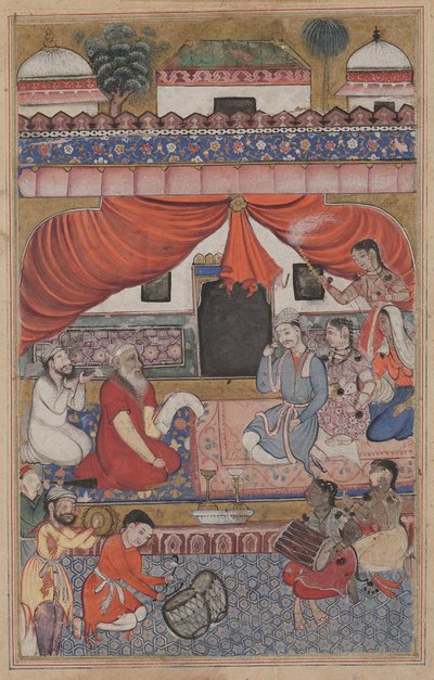 Valmistautuminen Mahmudan avioliittoon nuoren visiirin kanssa, Tuti-namasta (Papukaijan tarinoita): Kolmekymmentäkolme yö tekijältä Unknown artist