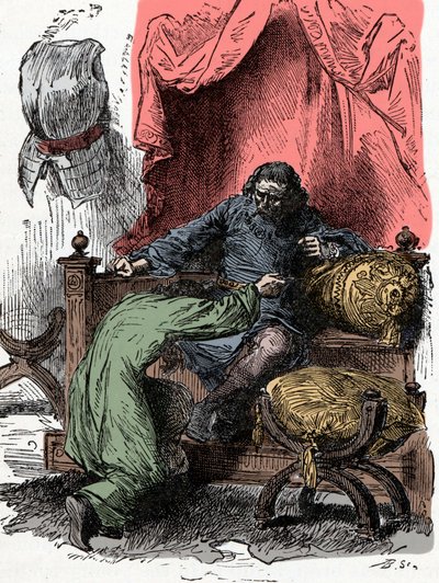 Prinssi Henry tarjoaa henkensä, kun hänen isänsä epäilee hänen uskollisuuttaan kruunun palauttaessa - Prinssi Henry (tunnetaan myös nimellä Bollingbroke, Englannin Henrik IV tekijältä Unknown artist