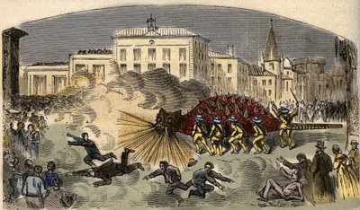 Lohikäärme la Tarasquen kulkue Tarasconissa Etelä-Ranskassa - Procession de la Tarasque a Tarascon - kaiverrus kirjaimella "" PATILE" - PECTUREQUIRESSE RANSKAN KUVAUS 6 OSASSA, LUCIEN HUARD - 1800-luvun loppu tekijältä Unknown artist