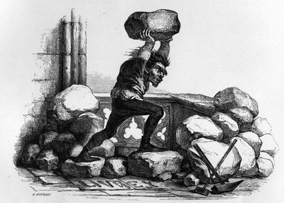 Quasimodo in Notre Dame de Paris, V. Hugo. tekijältä Unknown artist