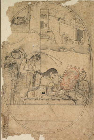 Radhan hiukset puetaan tekijältä Unknown artist