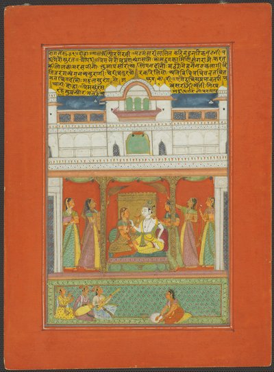 Raga Bhairaon, sivu Jaipur Ragamala-sarjasta tekijältä Unknown artist