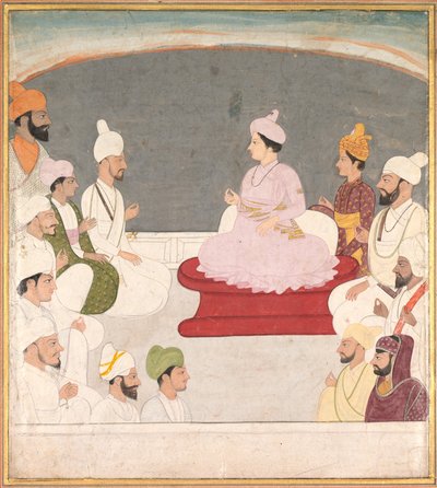 Kangran ja Courtiersin Raja Sansar Chand tekijältä Unknown artist
