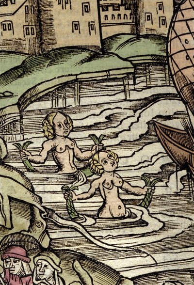 Sireenien esitys. 1500-luvun kaiverrus tekijältä Unknown artist