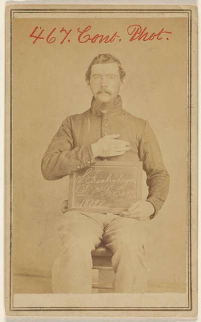 [S. Frankenberger D. 1. Pa. Cav. 18797, sisällissodan uhri] tekijältä Unknown artist
