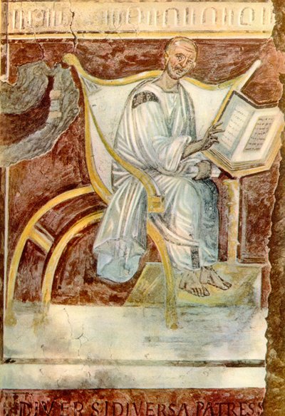 Pyhä Augustinus Hippolainen, Lateraani, Rooma (fresko) tekijältä Unknown artist