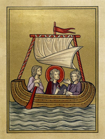 Saint Paul, Saint Sylvain (tai Silas) ja Saint Timothy veneessä - pienoismallista tekijältä Unknown artist